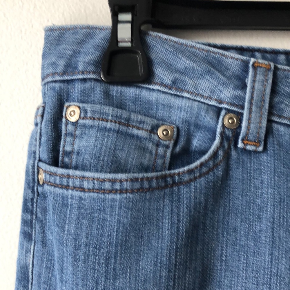 Boston Proper High Rise Bootcut Medium Wash Jeans size 8 Short - Picture 4 of 10